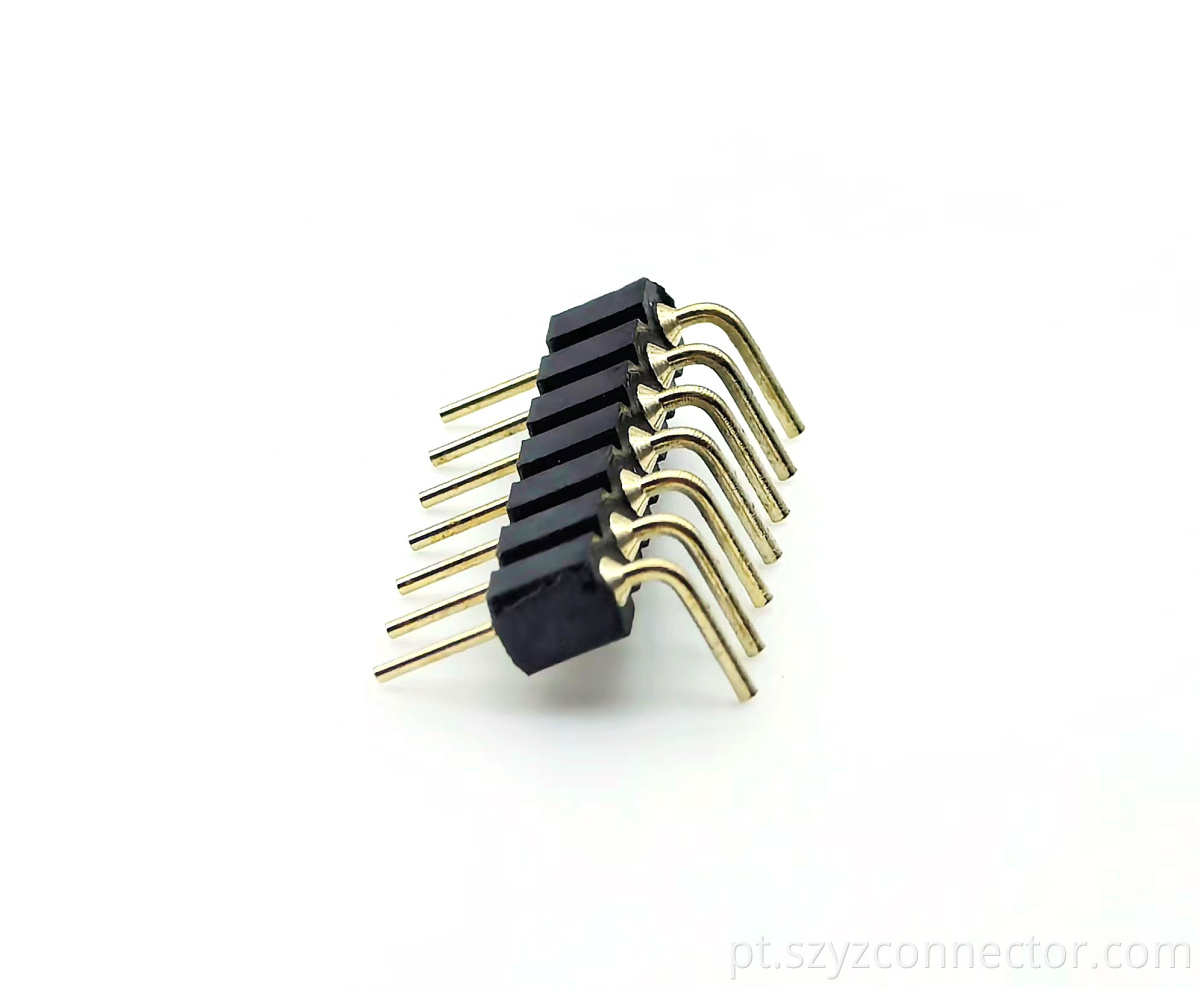 2.54mm machined pin header 7p